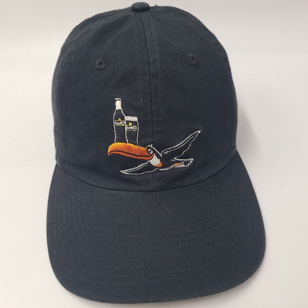 Guinness Hat Adjustable Black Toucan Logo Beer Bird Casual Cotton Ireland Men